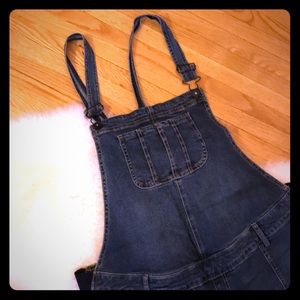 Motherhood Maternity distressed overalls